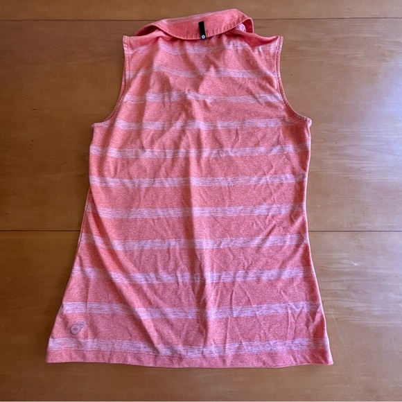 Puma Golf M Women’s Pounce Stripe Pickle ball running golf sleeveless polo shirt - Picture 9 of 10